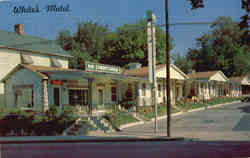 White's Motel Postcard