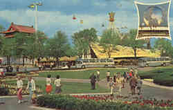NY World's Fair Polynesian Restaurant Postcard
