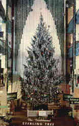 Famous Sterling Lindner Christmas Tree Cleveland, OH Postcard Postcard