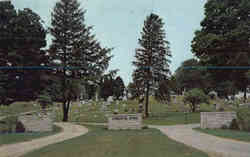 Greenlawn Cemetery Entrance Plymouth, OH Postcard Postcard