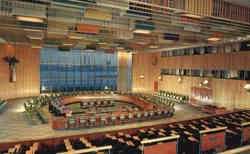 United Nations Trusteeship Council Chamber Postcard