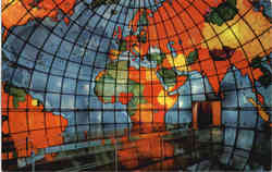 Mapparium - Eastern Hemisphere Postcard