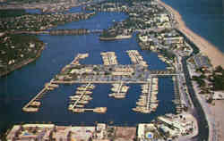 Air View of Bahia Mar Fort Lauderdale, FL Postcard Postcard