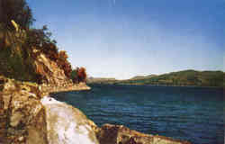 The Ledges and Tenney Hill, Newfound Lake Postcard