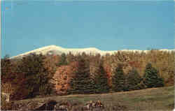 First Snow of the Season Mt. Mansfield, VT Postcard Postcard