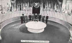 The Signing of the United Nations Charter Postcard