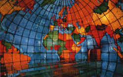 Mapparium-Eastern Hemisphere Boston, MA Postcard Postcard