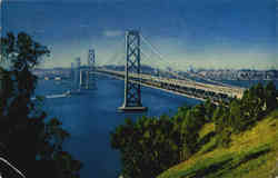 San Francisco-Oakland Bay Bridge California Postcard Postcard