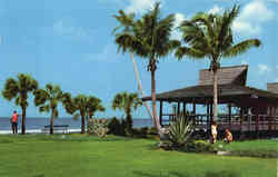 Lowdermilk Park White Sand Beach Naples, FL Postcard Postcard
