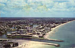 Aerial view of Moorings Pass and the surrounding hi-rise apartments of Naples Postcard