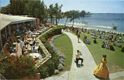 A view of the beautiful Terrace overlooking Cypress Gardens Florida Postcard Postcard