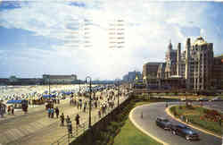 View over the beautiful Boardwalk Postcard