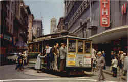 Cable Car on Turntable Postcard