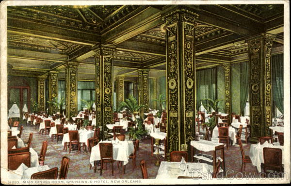 Main Dining Room, Grunewald Hotel New Orleans Louisiana