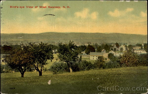 Bird's-Eye View Of West Swanzey New Hampshire