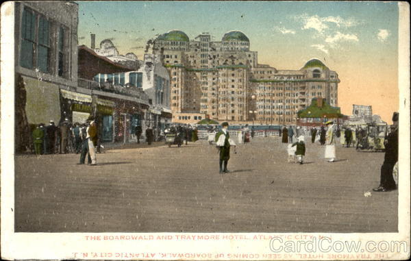 The Boardwald And Traymore Hotel Atlantic City New Jersey