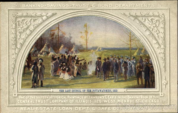 The Last Council Of The Pottawatomies 1833 Native Americana