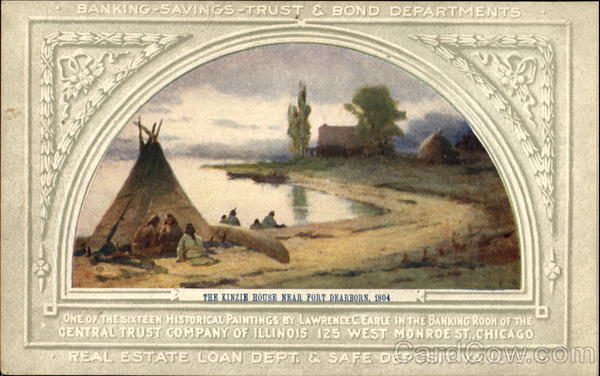 The Kinzie House Near Fort Dearborn 1804 Native Americana