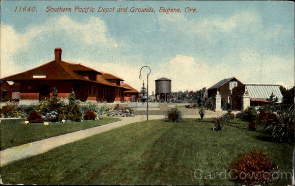 Southern Pacific Depot And Grounds Eugene Oregon