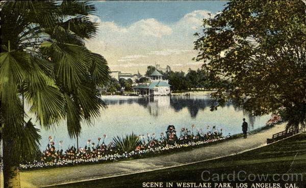 Scene In Westlake Park Los Angeles California
