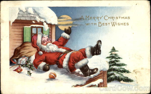 A Merry Christmas With Best Wishes Santa Claus