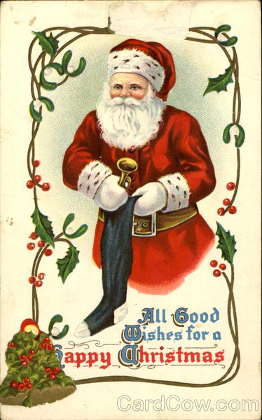 All Good Wishes For A Happy Christmas Santa Claus