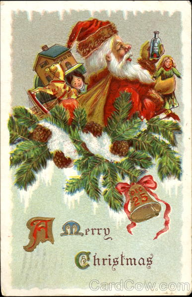 Santa with bag of toys Santa Claus