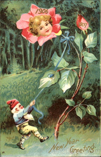 New Year Greeting 1907 New Year's