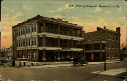 Wesley Hospital Kansas City, MO Postcard Postcard