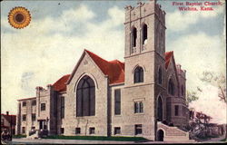 First Baptist Church Wichita, KS Postcard Postcard
