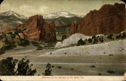 Gateway Of The Garden Of The Gods Scenic, CO Postcard Postcard