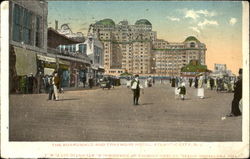 The Boardwald And Traymore Hotel Postcard
