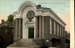 Jewish Synagogue Gloversville, NY Postcard Postcard