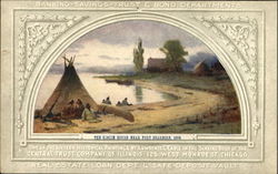 The Kinzie House Near Fort Dearborn 1804 Postcard