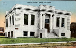 Public Library Postcard