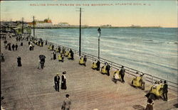 Rolling Chair Parade On The Boardwalk Postcard
