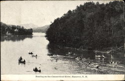 Boating On The Connecticut River Postcard