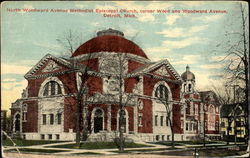 North Woodward Avenue Postcard