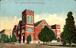 Baptist Church Riverside, CA Postcard Postcard