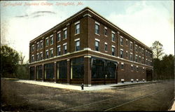 Springfield Business College Missouri Postcard Postcard