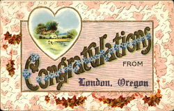 Congratulations From London Postcard