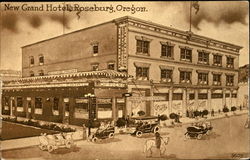 New Grand Hotel Roseburg, OR Postcard Postcard