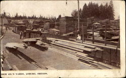 Lumber Yards Coburg, OR Postcard Postcard