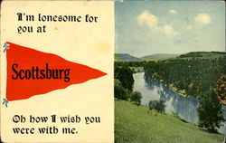 I'm Lonesome For You At Scottsburg Oregon Postcard Postcard