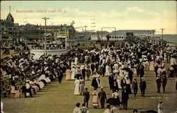 Boardwalk Asbury Park, NJ Postcard Postcard