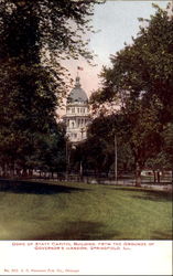 Dome Of State Capitol Building Springfield, IL Postcard Postcard