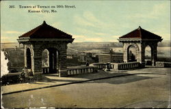 Towers At Terrace, 10th Street Kansas City, MO Postcard Postcard