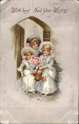 With Best New Year Wishes Postcard