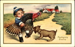Thanksgiving Greeting Postcard