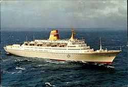 Norwegian America Line Cruise Ships Postcard Postcard